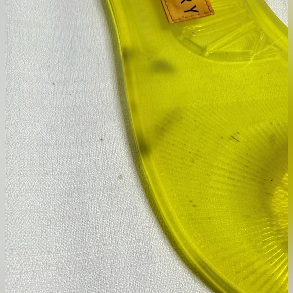 Katy Perry The Geli Yellow Lemon Fruit Scented Jelly Flat Ankle Strap Sandals 8 - Picture 2 of 6